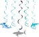 Shark Party Dizzy Danglers, Assorted 5 pcs