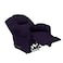 In House Velvet Classic Recliner Chair - Dark Purple - NZ100