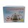 Tea And Coffee Pot With Lid And Stand Clear And Silver 800ml