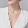Aiwanto Necklace for Women's Small Pendant Necklace Jewelery Fashion Necklace Office Match with All Outfits Christmas Ramadan Gift