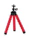 Generic - Portable Sponge Flexible Mini Tripod Octopus Stand Mount Red