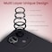 Moxedo Camera Lens Protector, 9H Tempered Glass, Aluminum Alloy Individual Ring Camera Cover Screen Protector Compatible for iPhone 12 (6.1 inch)/ 12 Mini (5.4 inch) (BLACK)