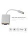 Generic USB 3.1 Type C To VGA Converter Cable, Silver