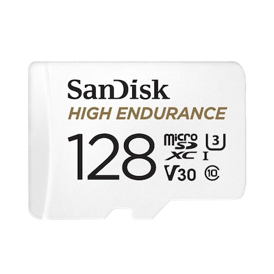 SanDisk High Endurance XC-I Memory SB Card 128GB White
