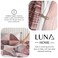 Luna Home-King Size 6 pieces bedding set , Simply geometric print, old rose with grey.