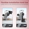 Moxedo Magnetic Car Mount Phone Holder for Car Dashboard/ Windshield Suction Base Adjustable 360 Degree Rotation Compatible for iPhone 13/12/12 Pro/12 Pro Max/11Pro, Samsung Galaxy S20/S10+