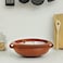 Royalford Uruli Chatti With Handle, Handmade Clay Cookware, Rf10587 Can Be Used On Gas Stove Or Open Fire Natural Clay Pot/ Earthen Pot For Curry, Sambar, Rice &amp; Dessert, Brown