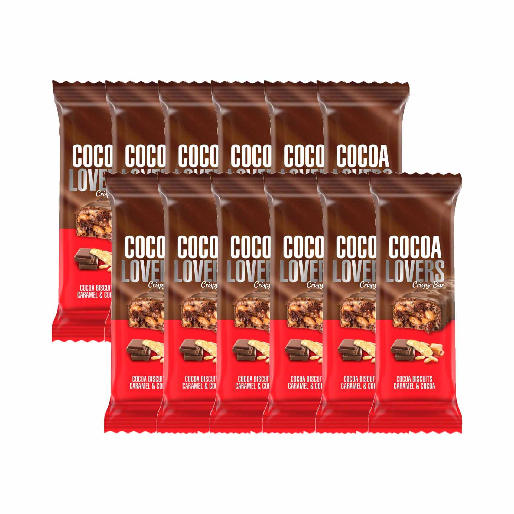 Cocoa Lovers Crispy Bar - 12 Pieces