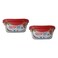 Pyrex Cook &amp; Go Square Shaped Food Container Set 0.8L 2 PCS