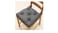 Chair cushion, grey40/35x38x7 cm