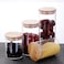 Blackstone Glass Jar Canister with Bamboo Lid Kitchen Air Tight Container YK4102 (550 ML)