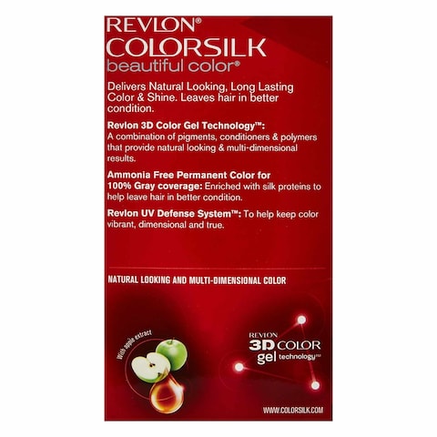 Revlon Colorsilk Permanent 3D Hair Color 57 Lightest Golden Brown