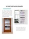 Generic Multipurpose Hanging Organizer Rack White/Black 150X55cm
