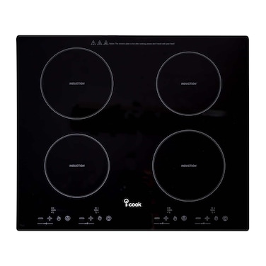 مسطح كهرباء مدمج اي-كوك اندكشن -  4 شعلة - 60 سم - BH5060G-D