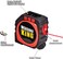 Measure King - 3-In-1 Digital Measuring Tape Black 17x6meter