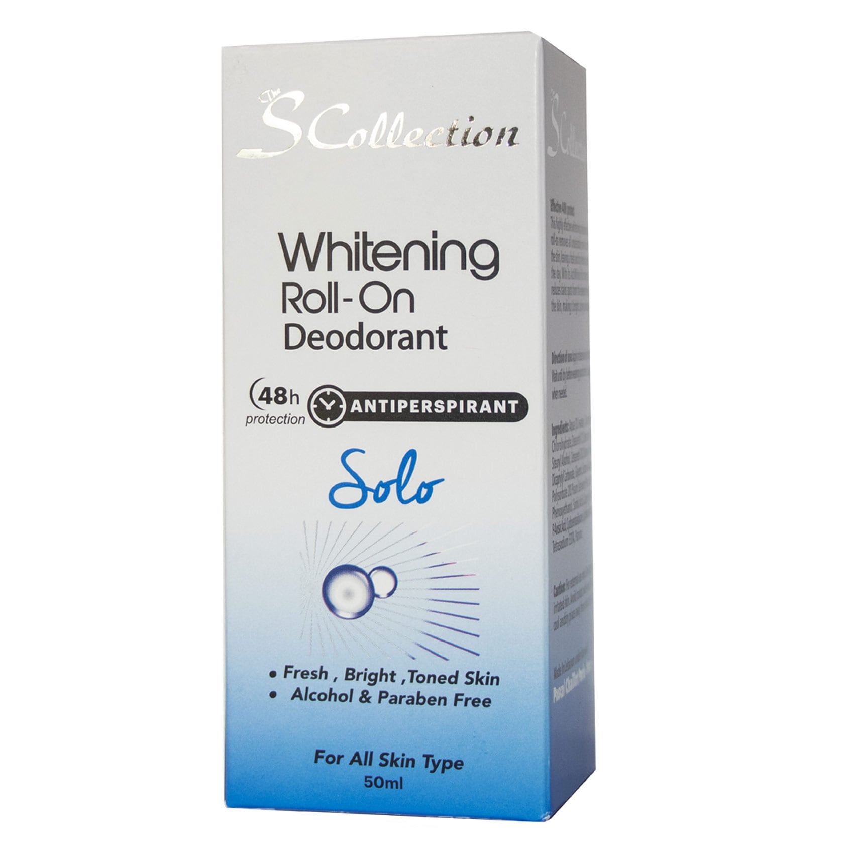 Buy S Collection Roll On For Men Whitening Solo 50ML Online | Carrefour ...