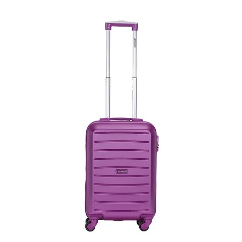 Single Hardside Spinner ABS Trolley Luggage With Number Lock 20 Inches