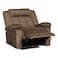 In House Velvet Rocking Recliner Chair - Light Brown - AB05