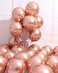 Metallic Chrome Balloons 50 Pcs 12 Inch Helium Shiny Thicken Latex Balloons Party Decoration (Rose Gold)