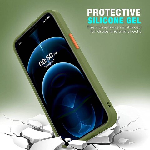 Protective Matte Case Cover For Apple Iphone 11 Green