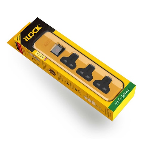 I.lock Power Strip 3 Universal Outlets