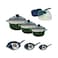 Die Casting Cookware Aluminium Set 7 Pieces