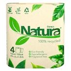 Buy Sanita Natura 2 Ply Toilet Tissue Rolls White 200 Sheets Pack of 4 in UAE