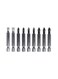 10-Piece Screwdriver Bits Grey 50millimeter