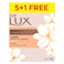 Lux Soap Radiant Skin Velvet Jasmine Flower, Jasmine And Almond Oil 170g x5 +1