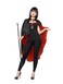 Smiffys Vampire Kit with Reversible Cape- Black