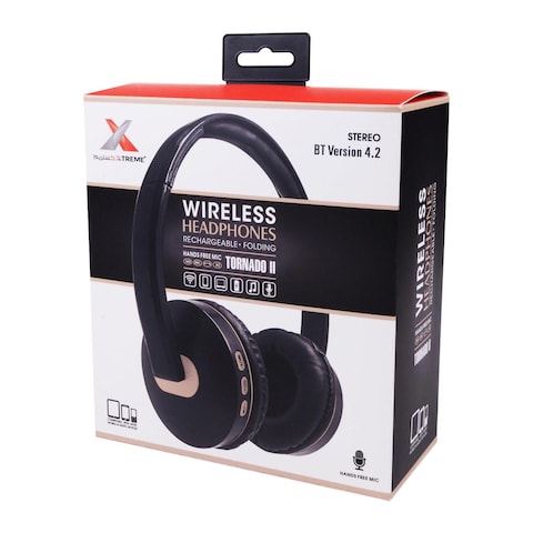 Xtreme Wireless Headphone With Mic, Stereo Bluetooth Version 4.2