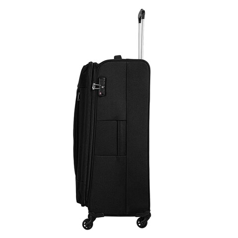 Carlton Elante Softside 4 Wheel Luggage 32x43x69cm Black