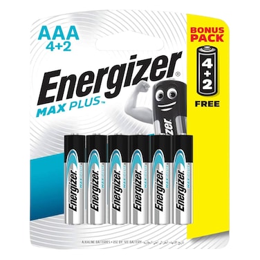 Energizer Max Plus 12X6 AAA (4+2)