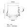 City Glass Robusta Coffee Mug Set - 85 ml  - 3 Pieces
