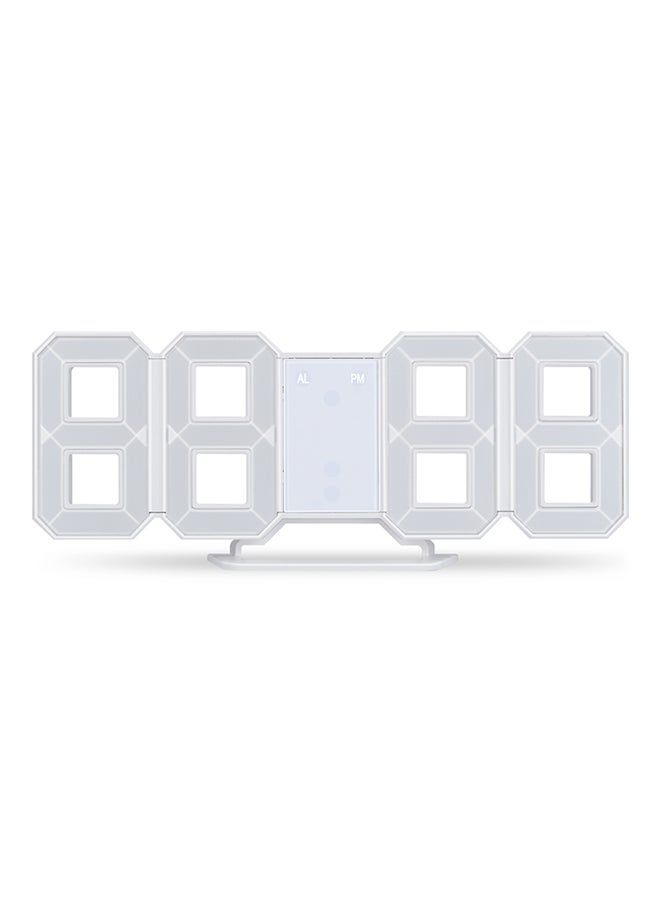Buy Generic LED Digital Numbers Wall Clock White Online | Carrefour UAE