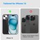 MONOCARBON Real Carbon Fiber case for iPhone 15 cover [MagSafe Compatible] Military Grade - Matte Black