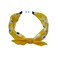 Aiwanto 2Pcs Bow Knot Fashion Headband Printed Design Hair Accessory for Ladies (Blue/Yellow)