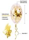 Party Time 20-Piece 12inch Confetti Party Balloon With Ribbon - Gold