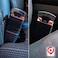 4 PCS Car Seat Belt Clip, Universal Seat Belt Buckle, Car Seat Belt Silencers, Fashion Design Car Seat Belts Accessories, Automotive Universal for Car Belt Buckle (4)
