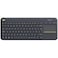 Logitech K400 Plus Wireless Keyboard With Touchpad Black