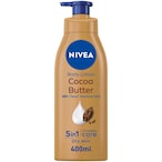 Buy NIVEA Body Lotion Dry Skin Cocoa Butter Vitamin E 400ml in UAE