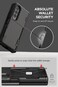 VRS Design Terra Guard Modern GO, Hinge Protection, For Samsung Galaxy Z Fold 4 Case Cover With 2 Card Holder Compartment &amp; Front Screen Protector - Matte Black