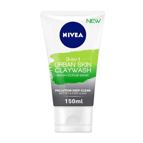 Nivea 3 in 1 Clay Wash Scrub Mask - 150ml
