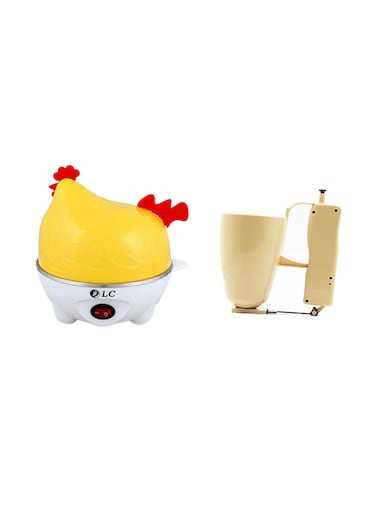 Dlc 7-Eggs Steaming Device With Loqumat Maker 6902016009270 Yellow/White/Red