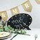 Metal Speech Bubble Writing Black Chalkboard with LED Lights 41x27cm