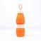 Jumble &amp; Co Whippy Collapsible Silicone 520ml Bottle - Burnt Out Orange