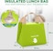 AC&amp;L 1000ml Stainless Steel Lunch Box, Bento Box with 3 Compartment for Kids and Adults, Skid-proof Silicone with Tableware Set and Insulated Lunch Bag, Dishwasher &amp; Microwave Safe (Green)