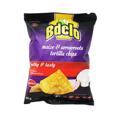 Bdelo Maize Tortilla Arrowroot Potato Chips 40G