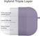 Elago Liquid Hybrid Hang designed for AirPods Pro case cover with Carabiner - Lavender Grey