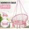 Hammock Chair, Hanging Swing Seat for Indoor &amp; Outdoor, Round Hammock Mesh Chair Multi- Color